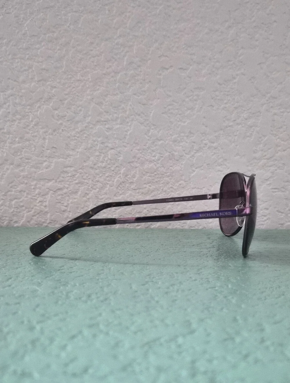 Michael Kors Plum Purple Aviator Sunglasses 70s Boho Jet Set